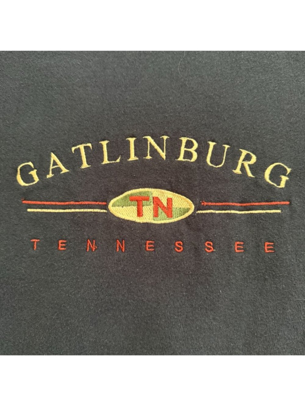 Vintage Gatlinburg Tennessee Sweatshirt Fruit Of The Loom BEST Navy Crewneck XL - Picture 4 of 13